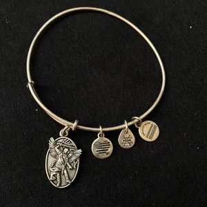 Silver Alex and Ani bracelet Archangel Michael